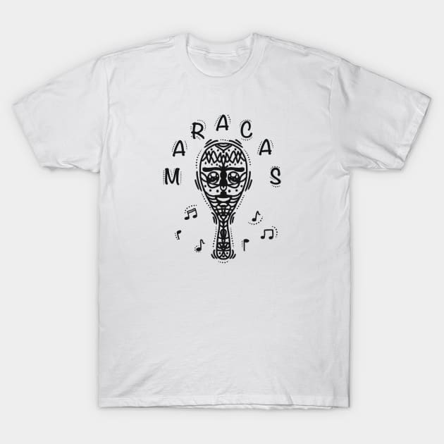 Maracas Mexicans T-Shirt by Xatutik-Art